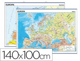 Mapa mural Europa físico/político 140x100cm.